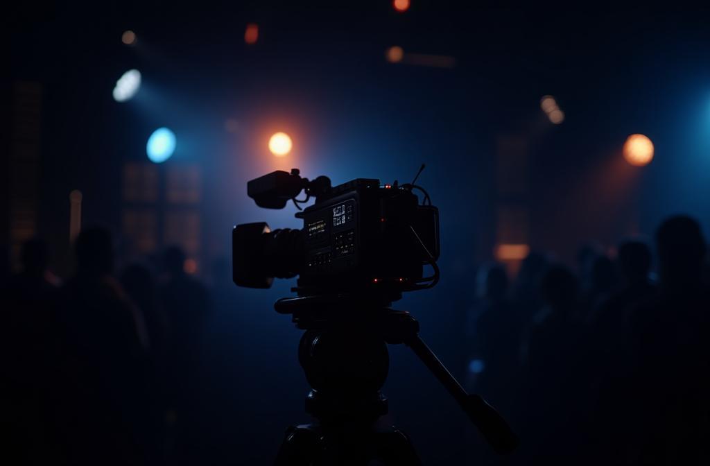 Dynamic image showcasing the new audiovisual equipment product